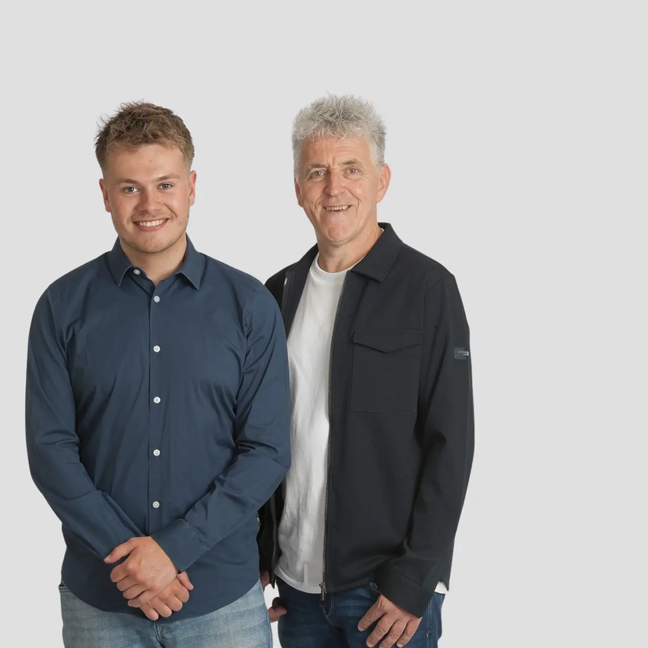foto van Leon en Henri in studio