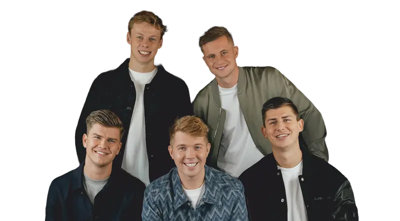 Persfoto van Volendamse groep Likke Pehp